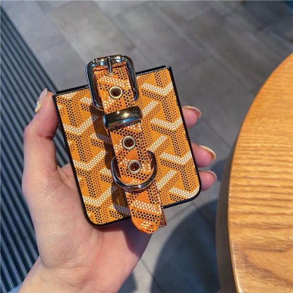 Lv ルイヴィトン Goyard ゴヤールブランド Samsung Z flip 6 5 4スマホカバー 流行りかわいいGalaxy Z flip 5 4ケース 耐衝撃レザー ブランドスマホケース Galaxy Z Flip5/4ケース 高級感 シンプル 逸品