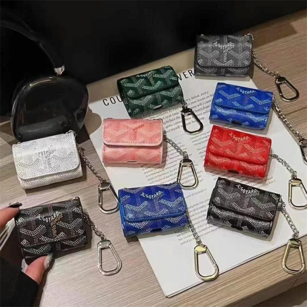 Goyard ゴヤールブランド Airpods 4/3/Pro2ケース 保護 第3世代 airpods 4/pro2 ケース ハイブランド 落下防止airpods 4 pro2ケース シリコンairpods pro2/4 3ケース ストラップ付き