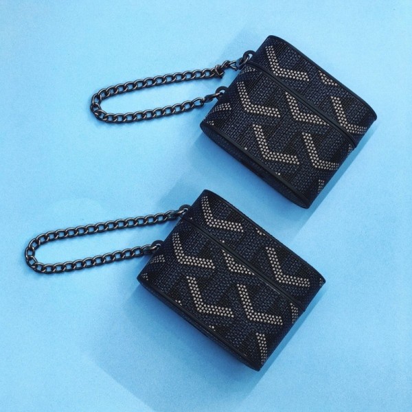 Goyard ゴヤール エアーポッズ 第四世代ケース 便利 カラビナ付き 第3世代 airpods Pro3/4/pro2 ケース ハイブランド 落下防止ブランド Airpods Pro3/Pro2/3 4メンズ レディースairpods Pro3 4 pro2ケース シリコン