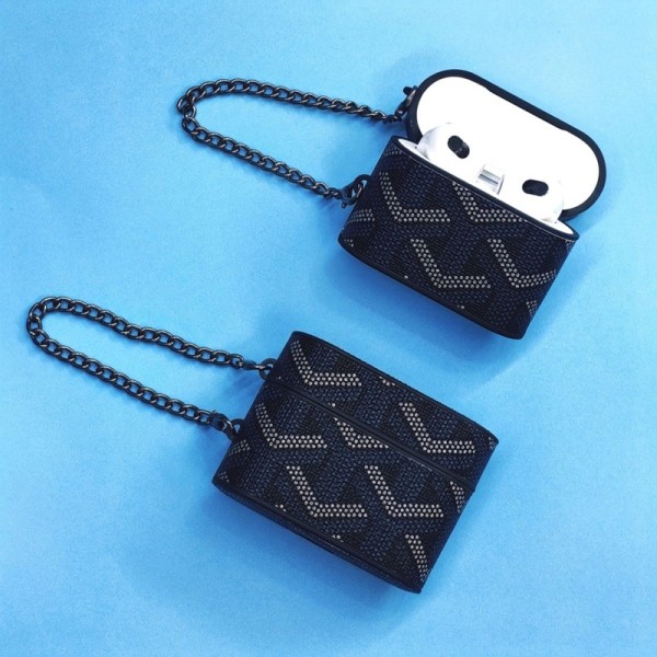 Goyard ゴヤール エアーポッズ 第四世代ケース 便利 カラビナ付き 第3世代 airpods Pro3/4/pro2 ケース ハイブランド 落下防止ブランド Airpods Pro3/Pro2/3 4メンズ レディースairpods Pro3 4 pro2ケース シリコン