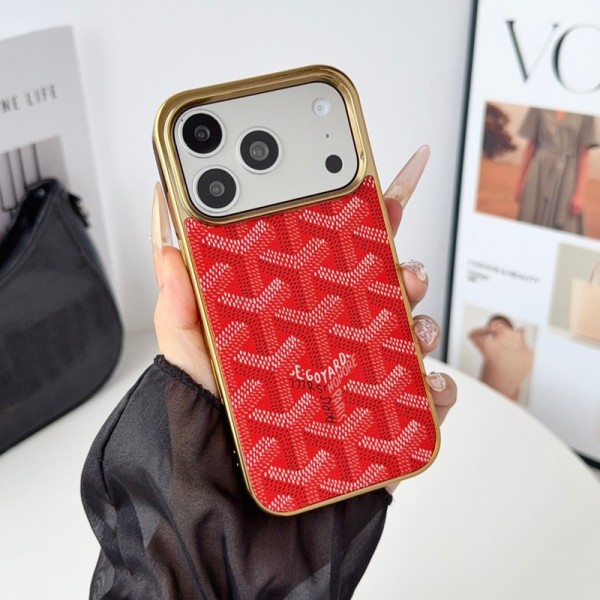 Goyard ゴヤールアイフォン17 air 16 pro max 15 plus 14pro 16e ブランドケースアイフォンAir /16プロ マックス/15 17 プロ/16カバー 落下防止アイフォン17/17e/15/14 13pro 12 16+ケースブランド 手触り良い アップル 15+ 14pro 16e 17eブランドスマホカバー薄型オシャレ