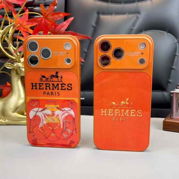 Hermes エルメスアイフォン17 air 16 pro max 15 plus 14pro 16e ブランドケース耐衝撃のiPhone Air 17pro 16e 15 pro max 14  13 12 plusスマホケースアイフォン17/air/15/14 13pro 12 16+ケースブランド 手触り良い 男女兼用iPhone  Air 15 14 16 17pro maxケースカバー