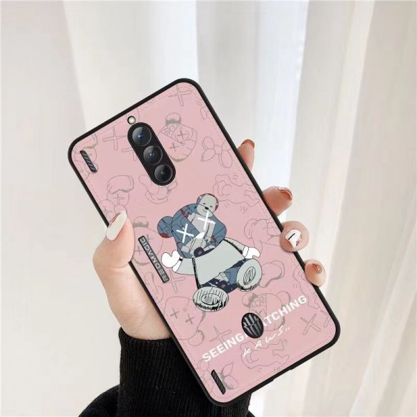 カウズ Galaxy S23+/S23ultra/s22/A53/A54携帯カバー かわいい熊柄 オシャレ Kaws ブランド iPhone14Pro/13mini/12pro max/11ケース 全面保護 キズ防止 XPERIA 1V/5iv/10vケース スリム 軽量 ファッション 男女兼用