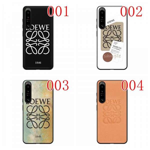 ブランド ロエベ Galaxy s23 s24 ultraケース 華やかレザー Loewe ギャラクシーs22 s21 plus ultra/a53カバー 薄型 スリム 放熱性よい iPhone15 16 pro max/13mini/12 pro/11スマホケース 個性 おしゃれ XPERIA 1 10 V/1/5/10 IV ケースカバー 落下保護 セレブ愛用 メンズ レディース