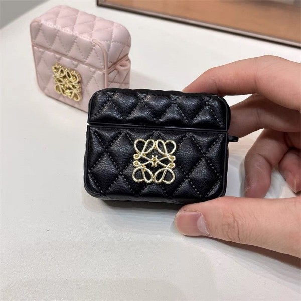 LOEWE ロエベ エアーポッズ 第四世代ケース 便利 カラビナ付き軽量 エアーポッズ プロ3/4/プロ2/3カバー 紛失防止airpods Pro3 4 pro2ケース シリコンairpods Pro3/pro2/4 3ケース ストラップ付き