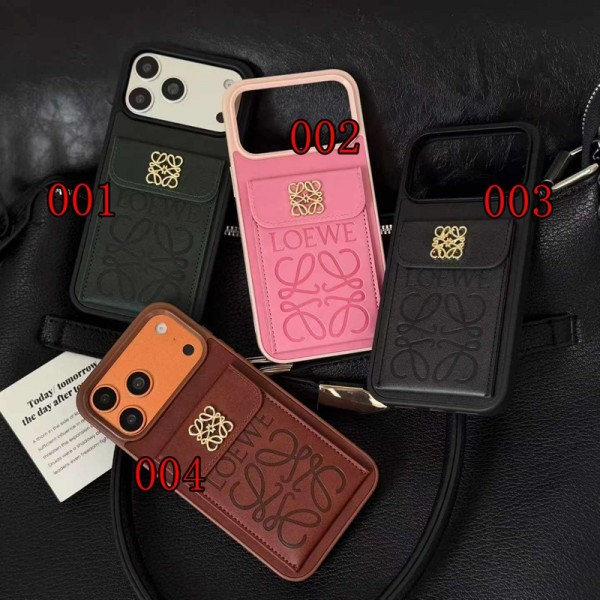 LOEWE ロエベハイブランドiphone 17e 16e 14 17 Pro Max 15 PlusケースカバーアイフォンAir /16プロ マックス/15 17 プロ/16カバー 落下防止ブランドiPhone  16プロマックス15 14 17 Air スマホカバー激安アイフォン17/17e/15/14 13pro 12 16+ケースブランド 手触り良い 