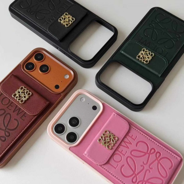 LOEWE ロエベハイブランドiphone 17e 16e 14 17 Pro Max 15 PlusケースカバーアイフォンAir /16プロ マックス/15 17 プロ/16カバー 落下防止ブランドiPhone  16プロマックス15 14 17 Air スマホカバー激安アイフォン17/17e/15/14 13pro 12 16+ケースブランド 手触り良い 