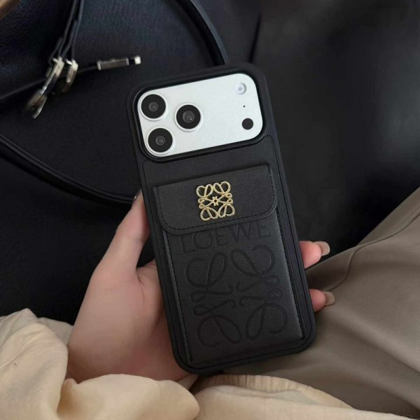LOEWE ロエベハイブランドiphone 17e 16e 14 17 Pro Max 15 PlusケースカバーアイフォンAir /16プロ マックス/15 17 プロ/16カバー 落下防止ブランドiPhone  16プロマックス15 14 17 Air スマホカバー激安アイフォン17/17e/15/14 13pro 12 16+ケースブランド 手触り良い 