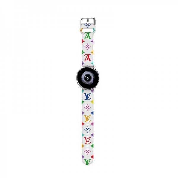 Lv ルイヴィトン Gucci グッチモノグラム ギャラクシーウォッチFit3/6/5バンド レザー製Galaxy Watch6 Classic/5 Pro/4/3ベルトストラップ ファッションgaalxy watchバンド メンズ レディースバンド 調節可能