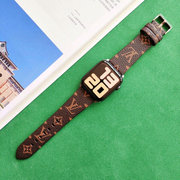 ルイヴィトンモノグラム アップルウォッチ 10 9 バンド レザー製芸能人愛用 GUCCI アップルウォッチUltra2，Apple Watch SE2ベルト 腕時計 ストラップアップルウォッチ7バンド 調節可能Apple Watch 8 7ベルト シリコン