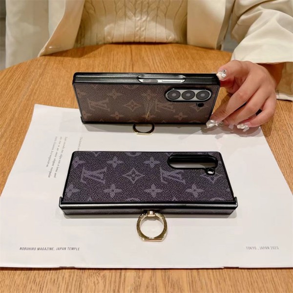 Lv ルイヴィトンかわいいGalaxy Z Fold 6 5 4ケース 耐衝撃レザー Galaxy Z Fold5 4 6スマホケース 携帯カバーギャラクシー Z Fold5/Fold4 6ケース ビジネス 高品質 メンズSamsung Z Fold5 4 6スマホケース気質オシャレ