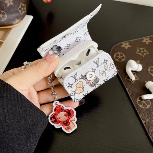 Lv ルイヴィトン エアーポッズ 第四世代ケース 便利 カラビナ付き軽量 エアーポッズ 4/プロ2/3カバー 紛失防止airpods 4 pro2ケース シリコンairpods pro2/4 3ケース ストラップ付き