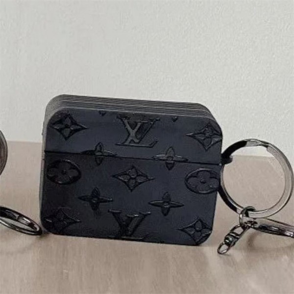 Lv ルイヴィトン エアーポッズ 第四世代ケース 便利 カラビナ付き 第3世代 airpods 4/pro2 ケース ハイブランド 落下防止軽量 エアーポッズ 4/プロ2/3カバー 紛失防止ブランド Airpods Pro2/3 4メンズ レディース