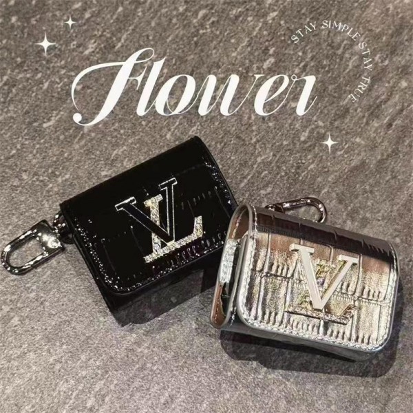 Lv ルイヴィトン 第3世代 airpods 4/pro2 ケース ハイブランド 落下防止ブランド Airpods Pro2/3 4メンズ レディースairpods 4 pro2ケース シリコンairpods pro2/4 3ケース ストラップ付き