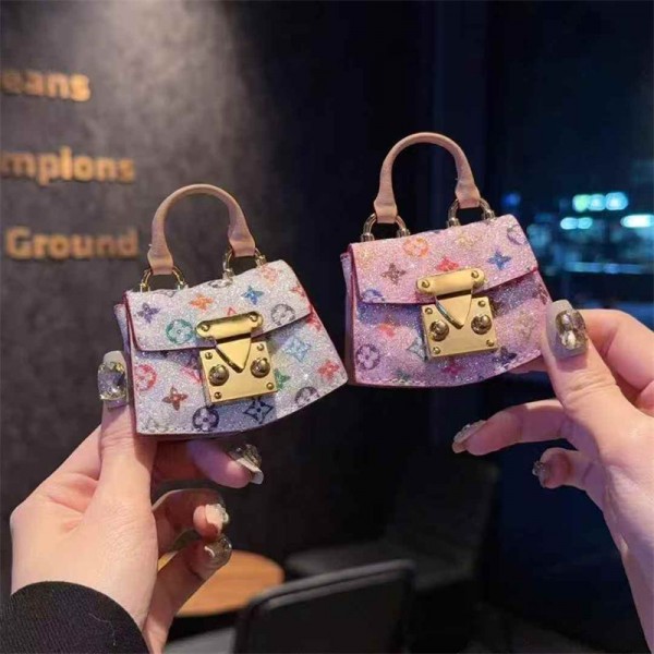 Lv ルイヴィトン エアーポッズ 第四世代ケース 便利 カラビナ付き軽量 lv エアーポッズ 4/プロ2/3カバー 紛失防止ブランド Airpods Pro2/3 4メンズ レディースairpods pro2/4 3ケース ストラップ付き