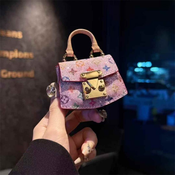 Lv ルイヴィトン エアーポッズ 第四世代ケース 便利 カラビナ付き軽量 lv エアーポッズ 4/プロ2/3カバー 紛失防止ブランド Airpods Pro2/3 4メンズ レディースairpods pro2/4 3ケース ストラップ付き