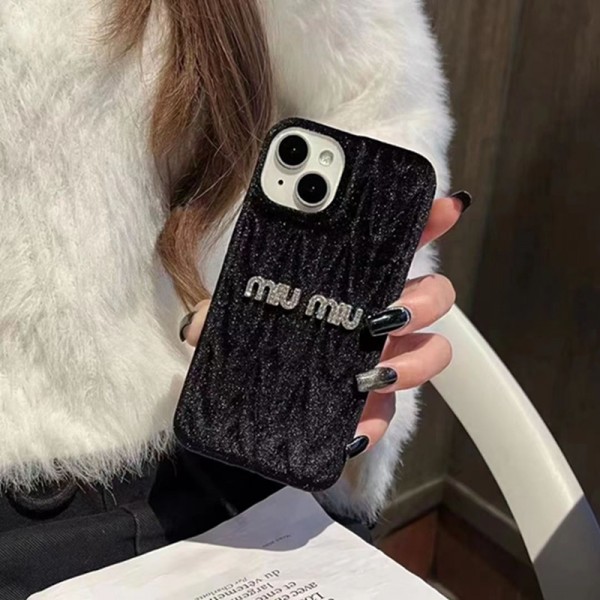 MiuMiu ミュウミュウ ハイブランドiphone 14 Pro Max 15 Plusケースカバー耐衝撃のiPhone 15 14 ultra plusスマホケース男女兼用iPhone 15 14 pro maxケースカバーアップル 15+ 14proブランドスマホカバー薄型オシャレ