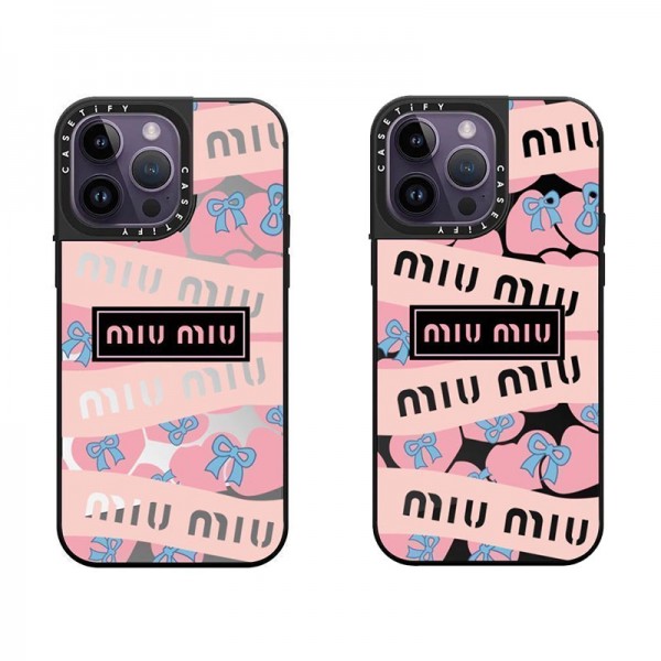 ミュウミュウ MiuMiuアイフォン17 air 16 pro max 15 plus 14pro 16e ブランドケースハイブランドiphone16e 14 17 Pro Max 15 Plusケースカバーアイフォン17 air/15/14 13pro 12 16+ケースブランド 手触り良い アップル 15+ 14pro 16e 17ブランドスマホカバー薄型オシャレ