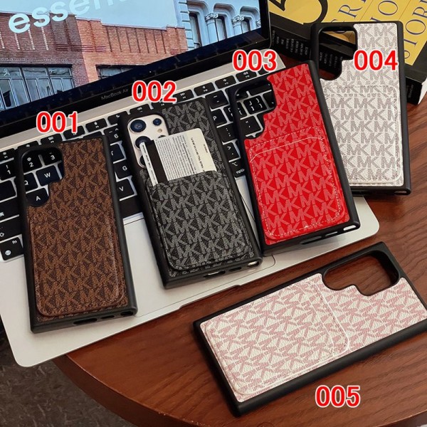 MK マイケルコース セレブ愛用Galaxy S23 S24 iphone 14 16 15 pro maxケースブランドSamsung S23 Ultra Plusケース 落下保護かわいいのgalaxy s24 plus ultraケース大人気高級感っぽいブランドスマホケースgalaxy s24
