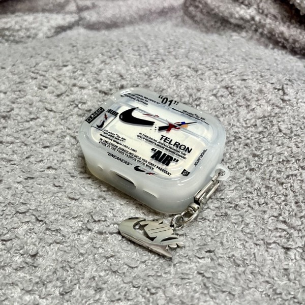 Nike ナイキブランド Airpods 4/3/Pro2ケース 保護軽量 エアーポッズ 4/プロ2/3カバー 紛失防止ブランド Airpods Pro2/3 4メンズ レディースairpods 4 pro2ケース シリコン