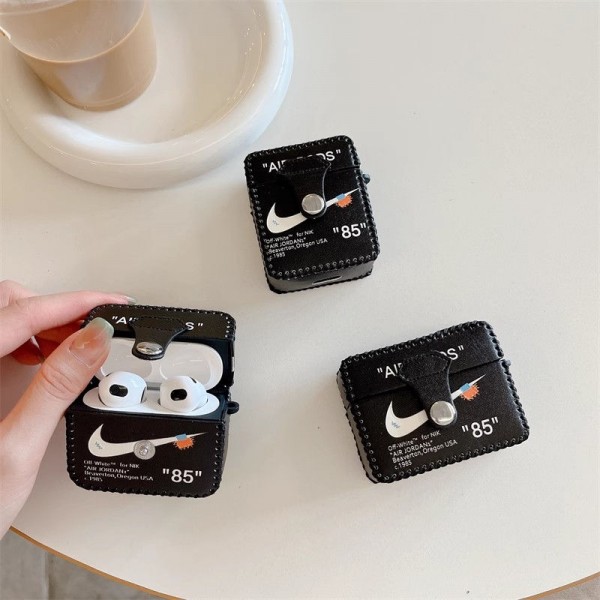 Nike ナイキ軽量 エアーポッズ 4/プロ2/3カバー 紛失防止ブランド Airpods Pro2/3 4メンズ レディースairpods 4 pro2ケース シリコンairpods pro2/4 3ケース ストラップ付き