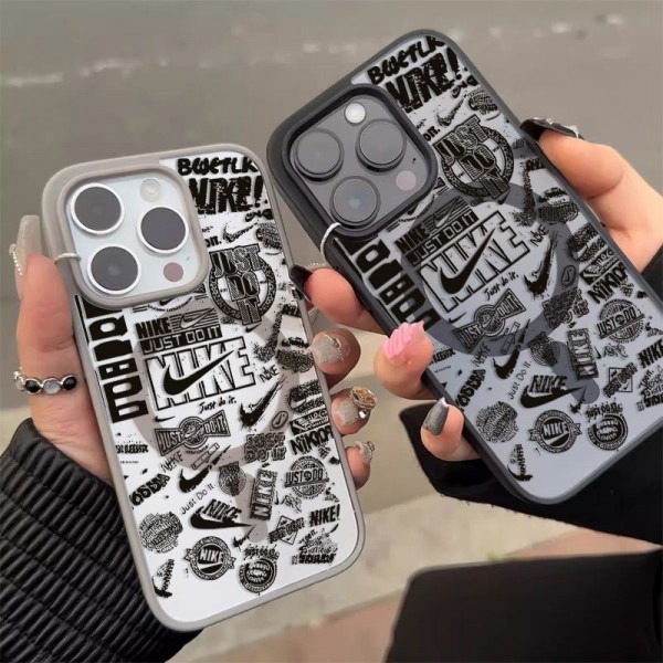 Nike ナイキアイフォン 16プロ マックス/15プロ/16カバー 落下防止ブランドiPhone  16プロマックス15 14スマホカバー激安アイフォン15/14 13pro 12 16+ケースブランド 手触り良い アップル 15+ 14pro 16eブランドスマホカバー薄型オシャレ
