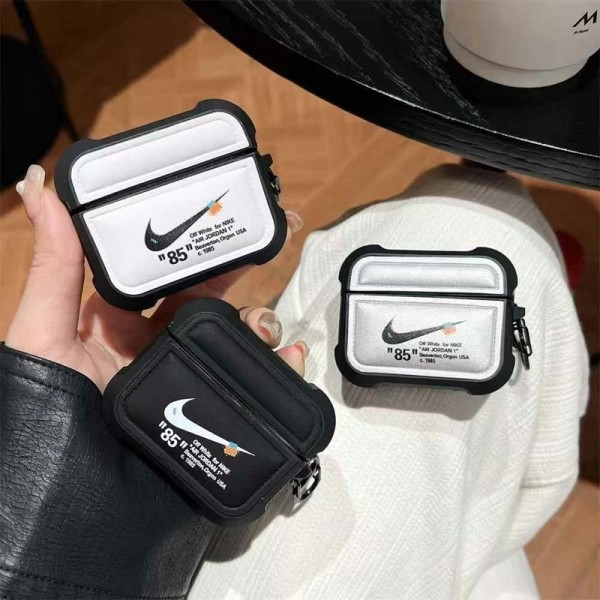 Nike ナイキブランド Airpods 4/3/Pro2ケース 保護 第3世代 ナイキairpods 4/pro2 ケース ハイブランド 落下防止ブランド Airpods Pro2/3 4メンズ レディースairpods 4 pro2ケース シリコン