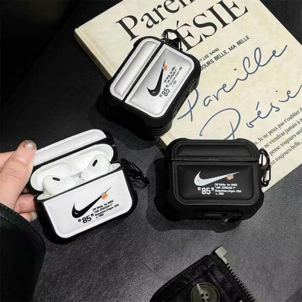 Nike ナイキブランド Airpods 4/3/Pro2ケース 保護 第3世代 ナイキairpods 4/pro2 ケース ハイブランド 落下防止ブランド Airpods Pro2/3 4メンズ レディースairpods 4 pro2ケース シリコン