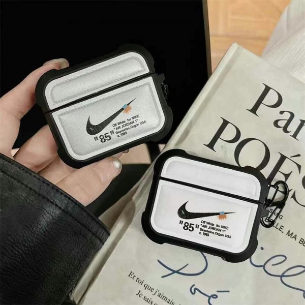 Nike ナイキブランド Airpods 4/3/Pro2ケース 保護 第3世代 ナイキairpods 4/pro2 ケース ハイブランド 落下防止ブランド Airpods Pro2/3 4メンズ レディースairpods 4 pro2ケース シリコン