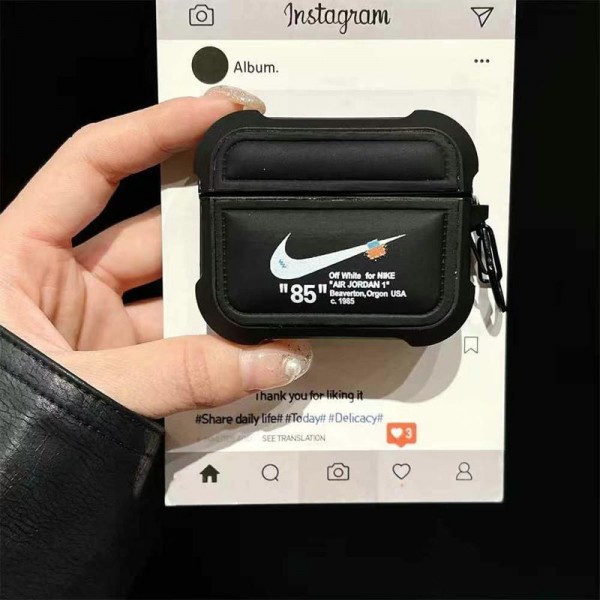 Nike ナイキブランド Airpods 4/3/Pro2ケース 保護 第3世代 ナイキairpods 4/pro2 ケース ハイブランド 落下防止ブランド Airpods Pro2/3 4メンズ レディースairpods 4 pro2ケース シリコン