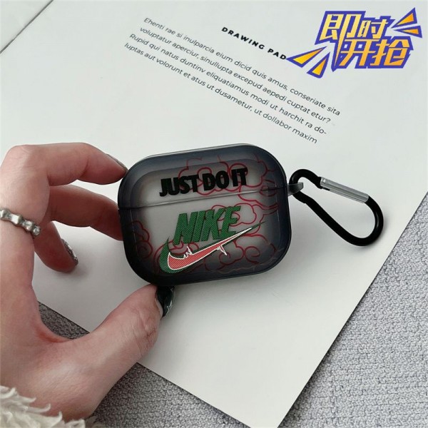Nike ナイキブランド Airpods Pro3/4/3/Pro2ケース 保護 第3世代 airpods Pro3/4/pro2 ケース ハイブランド 落下防止軽量 エアーポッズ プロ3/4/プロ2/3カバー 紛失防止airpods Pro3/pro2/4 3ケース ストラップ付き