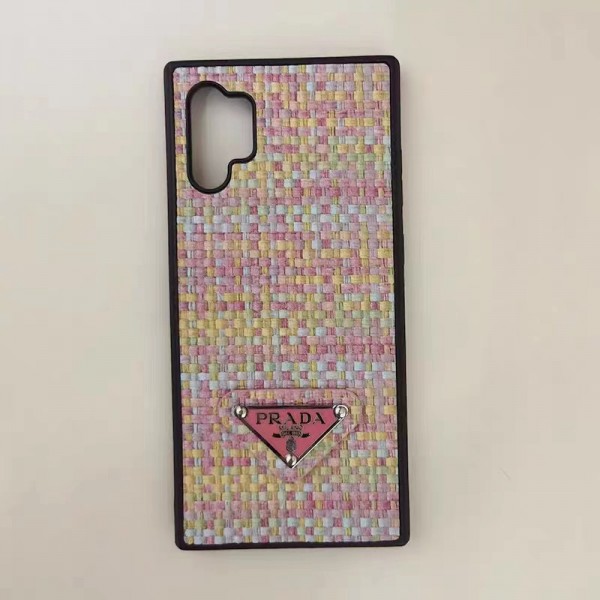 Prada ギャラクシーs23 ultra plusケース ブランド 編み柄 プラダ Galaxy S22/S22+/S22ultraスマホカバー 優しい ピンク系 galaxy s21 s20 plus ultraケース 指紋 キズ防止 Samsung note20ultra/note10スマホカバー フィット 可愛い