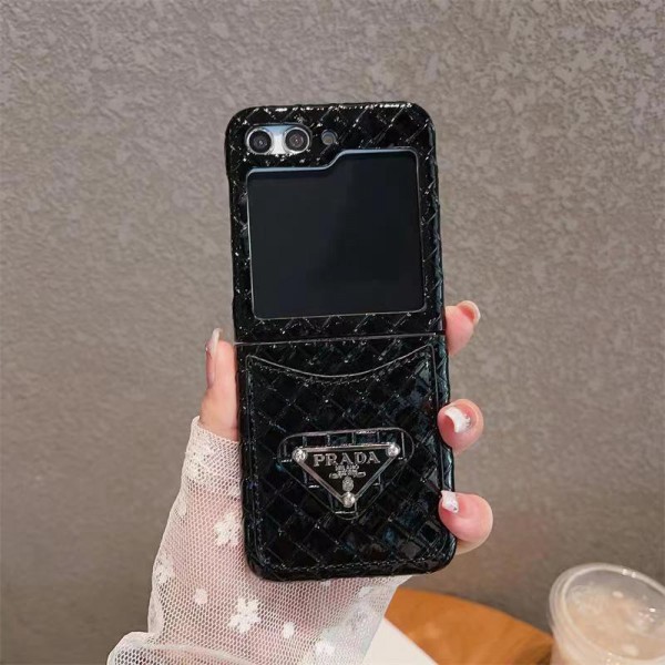 Prada プラダかわいいGalaxy Z flip 6 5 4ケース 耐衝撃レザーGalaxy Z Flip5 4スマホケース 携帯カバーギャラクシー Z Fold5/Fold4ケース ビジネス 高品質 メンズ Galaxy z fold5 4ブランドスマホケース 