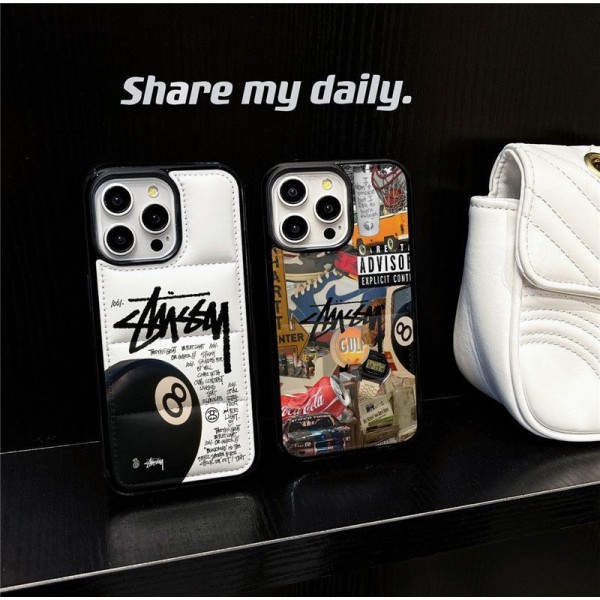 Stussy ステューシーアイフォン17 air 16 pro max 15 plus 14pro 16e ブランドケースハイブランドiphone Air 16e 14 17 Pro Max 15 Plusケースカバー耐衝撃のiPhone Air 17pro 16e 15 pro max 14  13 12 plusスマホケースアイフォン17/air/15/14 13pro 12 16+ケースブランド 手触り良い 