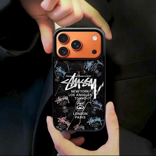 Stussy ステューシーアイフォン17 air 16 pro max 15 plus 14pro 16e ブランドケースアイフォンAir /16プロ マックス/15 17 プロ/16カバー 落下防止ブランドiPhone  16プロマックス15 14 17 Air スマホカバー激安アイフォン17/17e/15/14 13pro 12 16+ケースブランド 手触り良い 