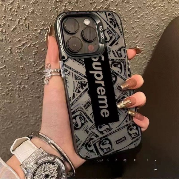 Supreme シュプリーム耐衝撃のiPhone 15 14 plusスマホケースアイフォン15/14proケースブランド 手触り良い 男女兼用iPhone 15 14 pro maxケースカバーアップル 15+ 14proブランドスマホカバー薄型オシャレ