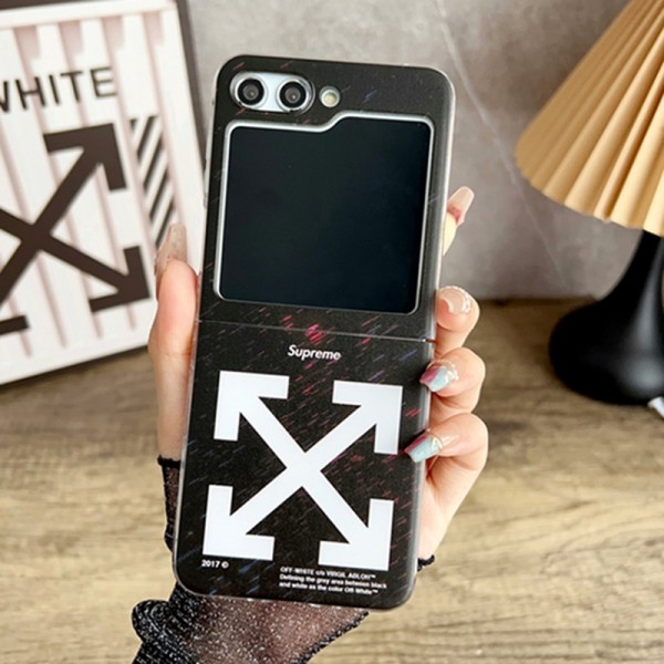 Supreme シュプリーム Off-White オフホワイトブランド Samsung Z flip 6 flip 3 4スマホカバー 流行りSamsung Z Fold5 4スマホケース気質オシャレブランドギャラクシー Z Flip5 4カバー 落下保護Galaxy Z Flip5/4ケース 高級感 シンプル 逸品