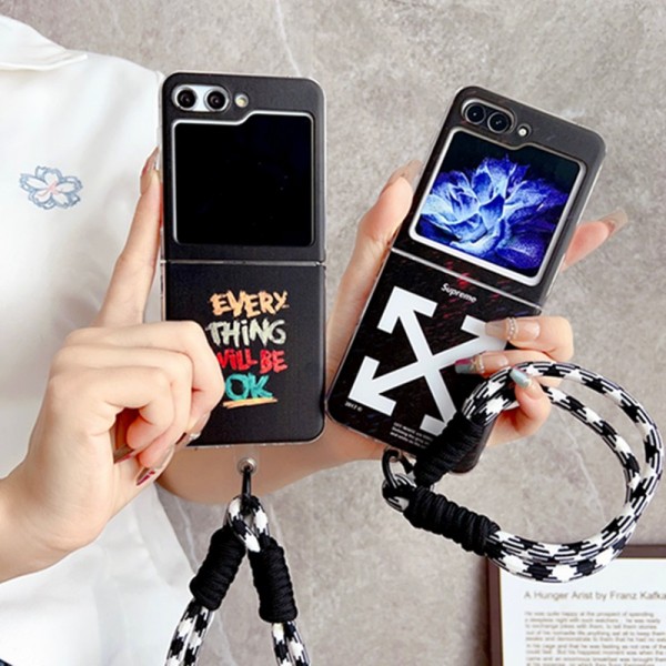 Supreme シュプリーム Off-White オフホワイトブランド Samsung Z flip 6 flip 3 4スマホカバー 流行りSamsung Z Fold5 4スマホケース気質オシャレブランドギャラクシー Z Flip5 4カバー 落下保護Galaxy Z Flip5/4ケース 高級感 シンプル 逸品