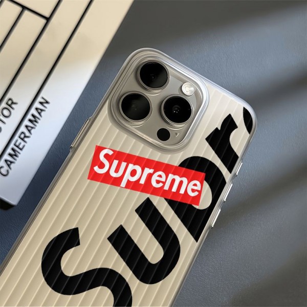 Supreme シュプリームアイフォン17 air 16 pro max 15 plus 14pro 16e ブランドケース耐衝撃のiPhone Air 17pro 16e 15 pro max 14  13 12 plusスマホケースブランドiPhone  16プロマックス15 14 17 Air スマホカバー激安アイフォン17/air/15/14 13pro 12 16+ケースブランド 手触り良い 