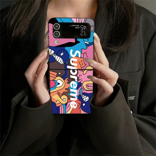 Supreme シュプリームブランド Samsung Z Fold 7 6 5 4 flip 7 6 5 4スマホカバー 流行りかわいいGalaxy Z flip Fold 5 4 6 7 ケース 耐衝撃レザーGalaxy Z Flip7 5 4 6スマホケース 携帯カバーブランドギャラクシー Z Flip7 5 4 6カバー 落下保護