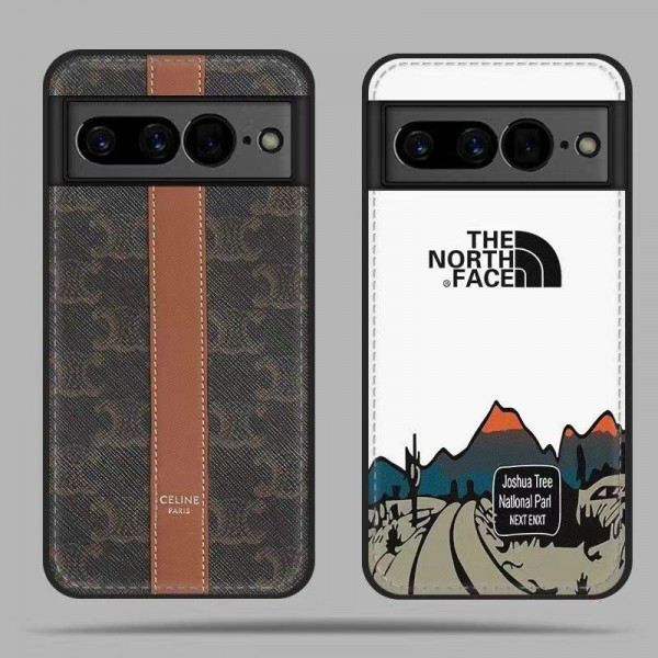 Celine ザ・ノース・フェイス THE NORTH FACE セリーヌ Google Pixel 7 8 proブランドケース グーグル ピクセル 8 7プロカバー 落下防止ブランド 手触り良い ブランドスマホカバー薄型オシャレ