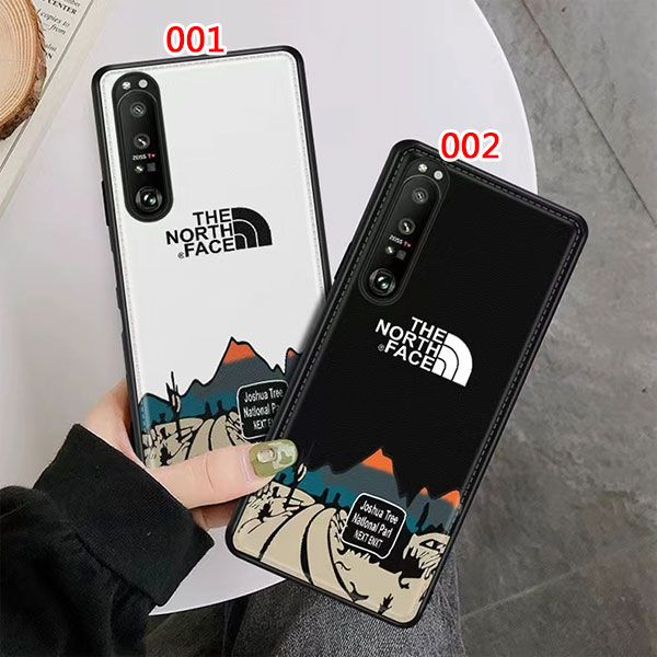 THE NORTH FACE ザ・ノース・フェイス Xperia 10 V 1 IVギャラクシーs23 s22 s21ケース ブランドモノグラム Xperia 1 V SO-51D iphone14 15 plusケースブランドiphone15ケースギャラクシーs23 ultraカバー ファッションXperia 5 IV III 1 10 Vスマホケース 激安