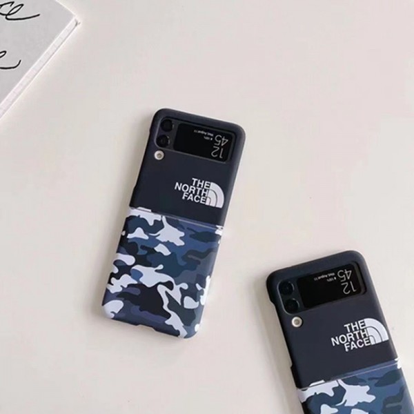 ザノースフェイス THE NORTH FACEかわいいGalaxy Z flip 6 5 4ケース 耐衝撃レザーギャラクシー Zケース ビジネス 高品質 メンズブランドギャラクシー Z Flip5 4 3カバー 落下保護Galaxy Z Flip5/4ケース 高級感 シンプル 逸品