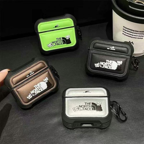 ザノースフェイス THE NORTH FACEブランド Airpods 4/3/Pro2ケース 保護 エアーポッズ 第四世代ケース 便利 カラビナ付き軽量 エアーポッズ 4/プロ2/3カバー 紛失防止airpods 4 pro2ケース シリコン