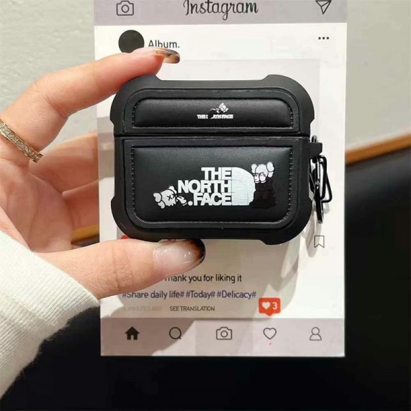 ザノースフェイス THE NORTH FACEブランド Airpods 4/3/Pro2ケース 保護 エアーポッズ 第四世代ケース 便利 カラビナ付き軽量 エアーポッズ 4/プロ2/3カバー 紛失防止airpods 4 pro2ケース シリコン