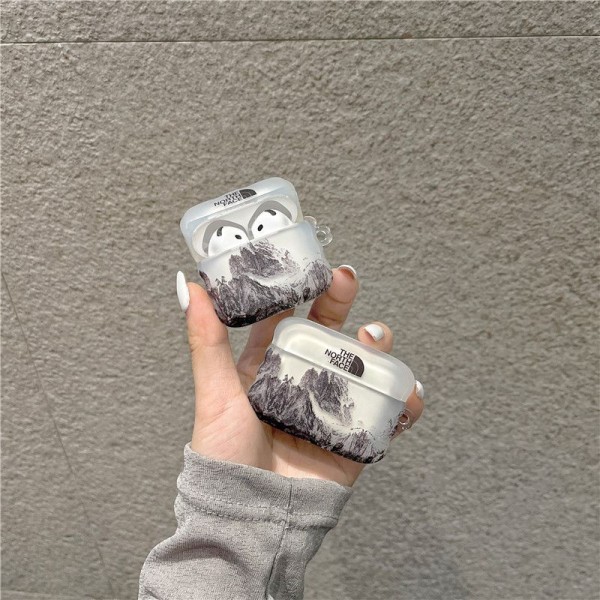 ザノースフェイス THE NORTH FACE 第3世代 airpods Pro3/4/pro2 ケース ハイブランド 落下防止軽量 エアーポッズ プロ3/4/プロ2/3カバー 紛失防止ブランド Airpods Pro3/Pro2/3 4メンズ レディースairpods Pro3/pro2/4 3ケース ストラップ付き
