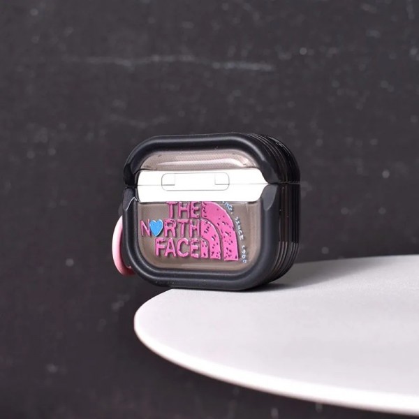 ザノースフェイス THE NORTH FACE エアーポッズ 第四世代ケース 便利 カラビナ付き軽量 エアーポッズ プロ3/4/プロ2/3カバー 紛失防止ブランド Airpods Pro3/Pro2/3 4メンズ レディースairpods Pro3 4 pro2ケース シリコン