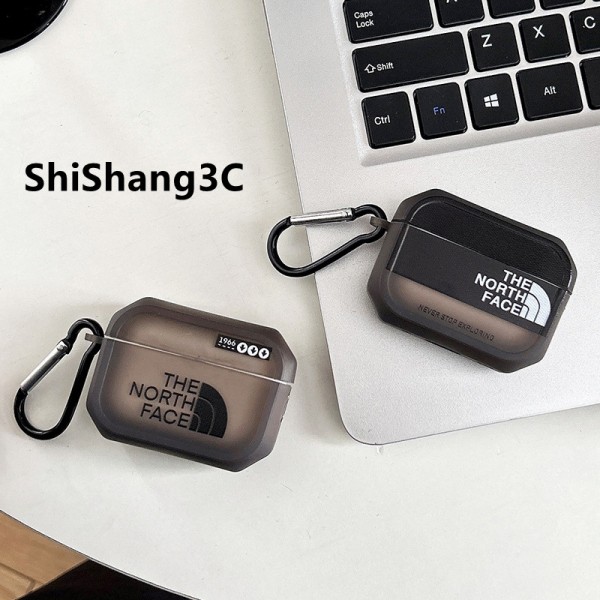 ザノースフェイス THE NORTH FACEブランド Airpods Pro3/4/3/Pro2ケース 保護 エアーポッズ 第四世代ケース 便利 カラビナ付きブランド Airpods Pro3/Pro2/3 4メンズ レディースairpods Pro3 4 pro2ケース シリコン