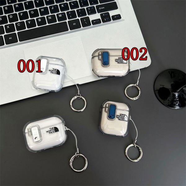 ザノースフェイス THE NORTH FACE エアーポッズ 第四世代ケース 便利 カラビナ付き 第3世代 airpods Pro3/4/pro2 ケース ハイブランド 落下防止airpods Pro3 4 pro2ケース シリコンairpods Pro3/pro2/4 3ケース ストラップ付き