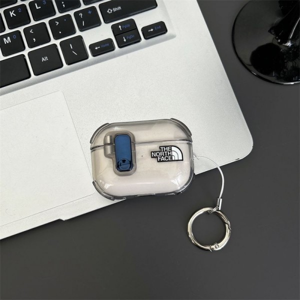 ザノースフェイス THE NORTH FACE エアーポッズ 第四世代ケース 便利 カラビナ付き 第3世代 airpods Pro3/4/pro2 ケース ハイブランド 落下防止airpods Pro3 4 pro2ケース シリコンairpods Pro3/pro2/4 3ケース ストラップ付き